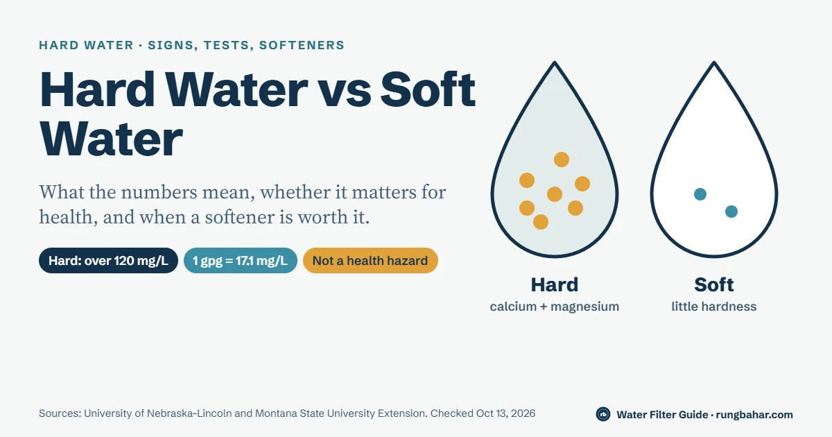 Hard Water vs Soft Water: Signs, Tests and When a Softener Is Worth It