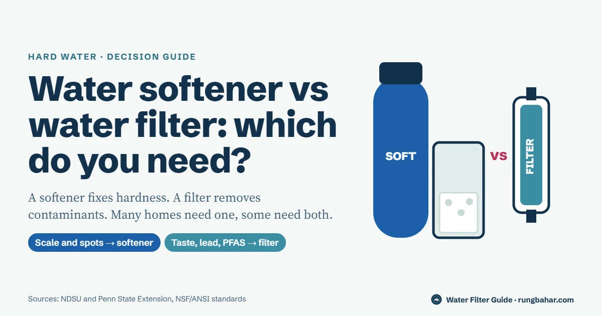 Water Softener vs Water Filter: Which One Do You Need?
